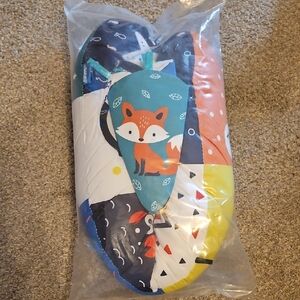 #3322 Colorful Fox-Themed Kids Tummy Time Pillow